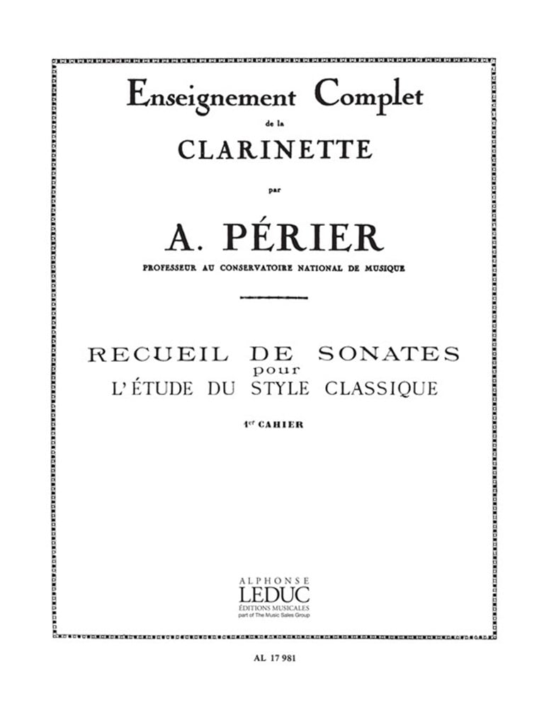 Recueil de Sonates Vol.1